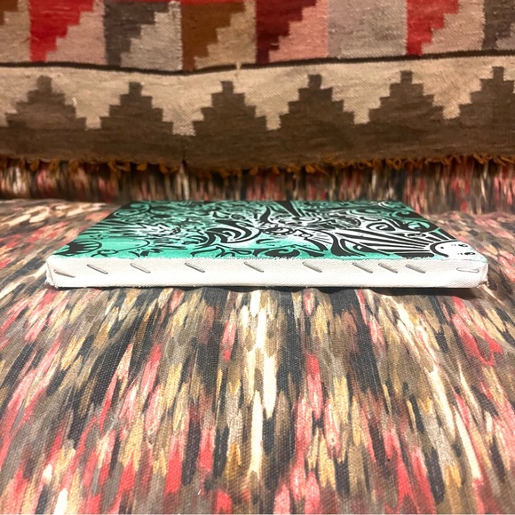 πrare LEπ original vibrant green abstract graffiti painting - Picture 7 of 13